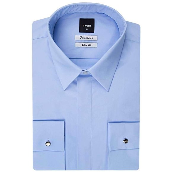 TWEEN Blue Easy Care Dress Shirt - Picture 1 of 3
